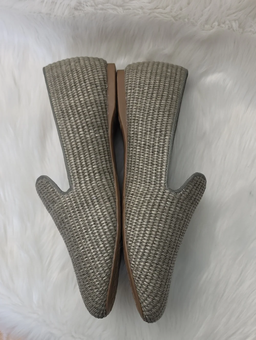 BIRDIES The Starling Cypress Woven‎ Synthetic Raffia Slip On Comfort Loafers 12